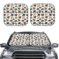 thumbnail image 2 of Naloa Various Turtle Print 2-Piece Windshield Sunshade,Foldable Car Front Window Sun Shades,for Most Sedans SUV Truck-Medium, 2 of 6