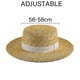thumbnail image 2 of Sombreros de navegante para mujer, sombrero de paja, ala ancha, disfraz de Halloween y Navidad, 2 of 5