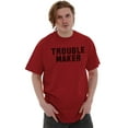 thumbnail image 5 of Trouble Maker Rebel College Party Men's Graphic T Shirt Tees Brisco Brands L, 5 of 6