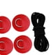 thumbnail image 5 of Kit de 6 anillos en D de PVC para fijación de cubierta, kit de amarre de cubierta, anillo en D Rojo, 5 of 9