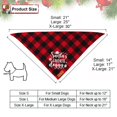 thumbnail image 4 of Pañuelos navideños PTDECOR para perros, tamaño grande, rojo y verde, paquete de 2, 4 of 7
