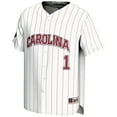 thumbnail image 2 of Men's GameDay Greats #1 White South Carolina Gamecocks Lightweight Baseball Fashion Jersey, 2 of 4