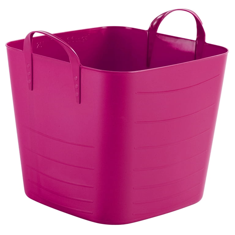 Your Zone 25-Liter Storage Tub - Pink, Flexible & Extremely Strong