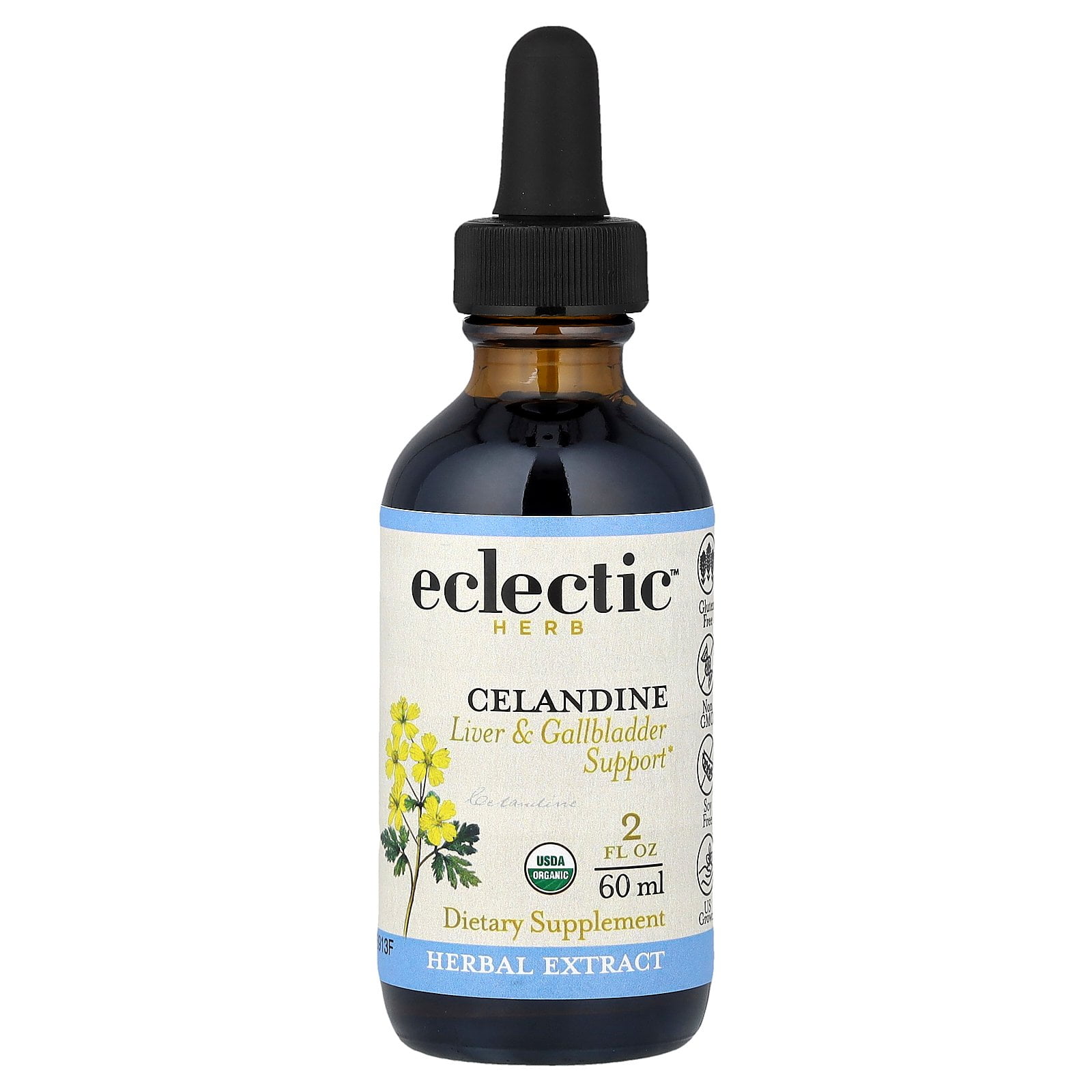 Eclectic Herb Celandine Extract, Liver & Gallbladder Support, 2 fl oz (60 ml)