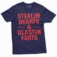 thumbnail image 4 of Valentine's day T-shirt Funny Stealing hearts and blasting farts Humorous Valentines gifts Tee, 4 of 7