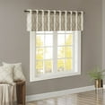thumbnail image 5 of Madison Park Saratoga Fretwork Print Grommet Top Window Valance in Beige/Grey, 50"x18", 5 of 5