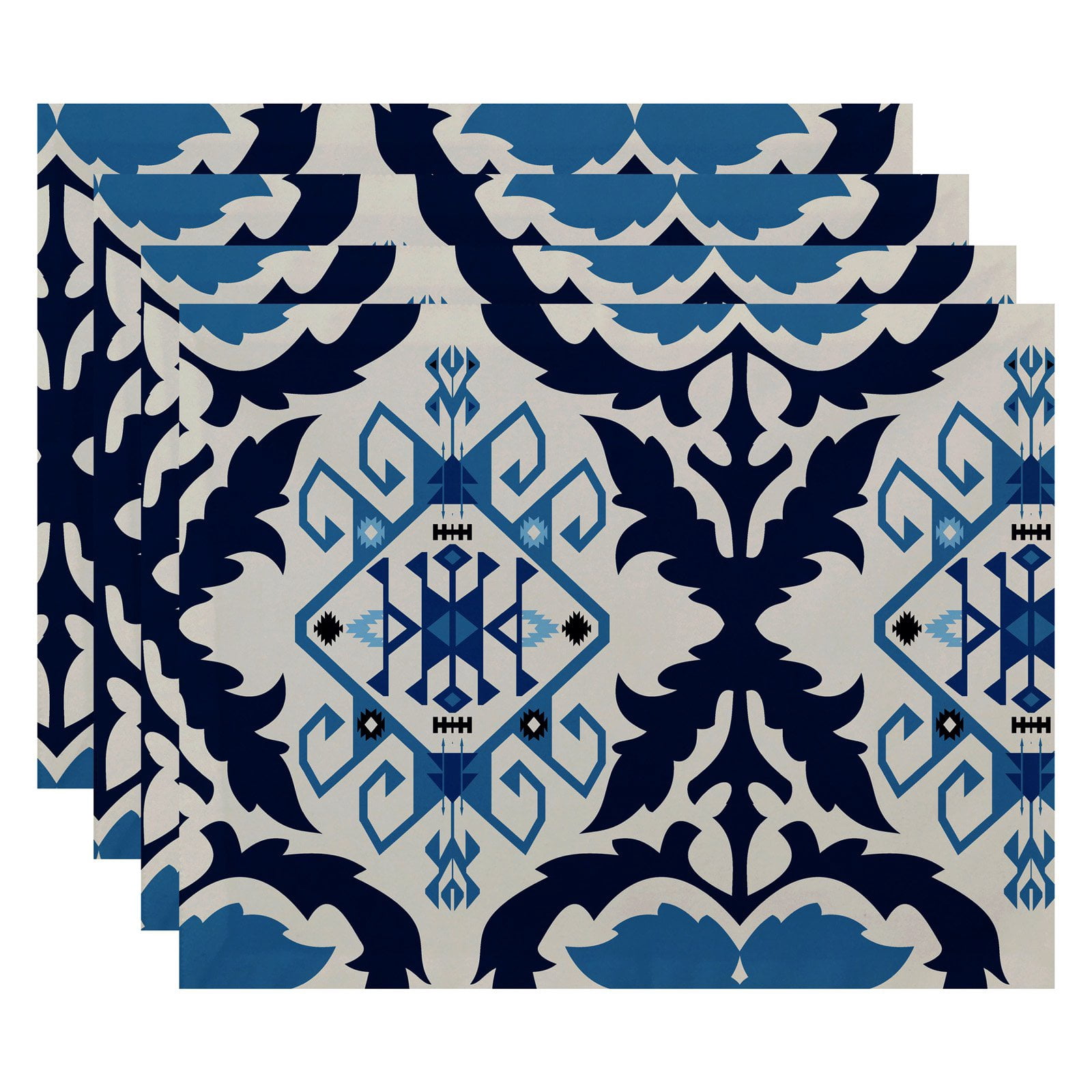 Simply Daisy 18" x 14" Bombay 6 Geometric Print Placemat