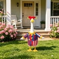 thumbnail image 4 of AZXY Porch Goose Outfit, 23" Goose Clothes for Cement & Plastic Porch Goose Statue, Goose Costume with Hat, Outdoor Halloween Fall Decorations for Yard Lawn Patio Garden Porch, 4 of 6