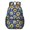 Sunflower and Daisy Blue Pattern, variant on Sunflower and Cow White Pattern 17" Waterproof Oxford School Backpacks for Teens, S-Shape Padded Straps, for School, Travel, Hiking, Camping