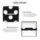 thumbnail image 5 of Balery Black and White Polka Dot Porta Pañuelos de Cuero con Estampado – Funda Moderna Cuadrada para Caja de Pañuelos, Dispensador 5x5x5'', 5 of 7