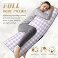 thumbnail image 5 of KLL Ultra Soft Microfiber Body Pillow Cover/Pillowcases 20"x54" with Hidden Zipper Closure-Purple Checkboard, 5 of 8