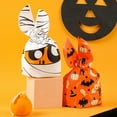 thumbnail image 4 of SSBSM 50 Pcs/Set Halloween Candy Bags Rabbit Ears Trick Or Treat Party Decoration Horror Wide Application Package Gift Reusable Pumpkin Baking Halloween Candy Pouch for Halloween, 4 of 8
