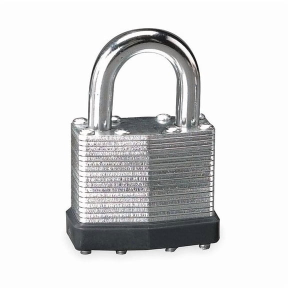 Manufacturer Varies Keyed Padlock, 27/32 in,Rectangle,Silver 1XRT6