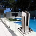 thumbnail image 2 of 304 Stainless Steel Clamp Glass Panel Pool Fence Staircase Bracket Spigot Balustrade Floor Deck Balustrade Railing Moun, 2 of 8