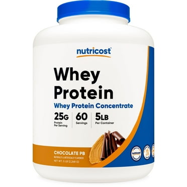 Nutricost Whey Protein Concentrate Powder (Chocolate Peanut Butter) 5LBS