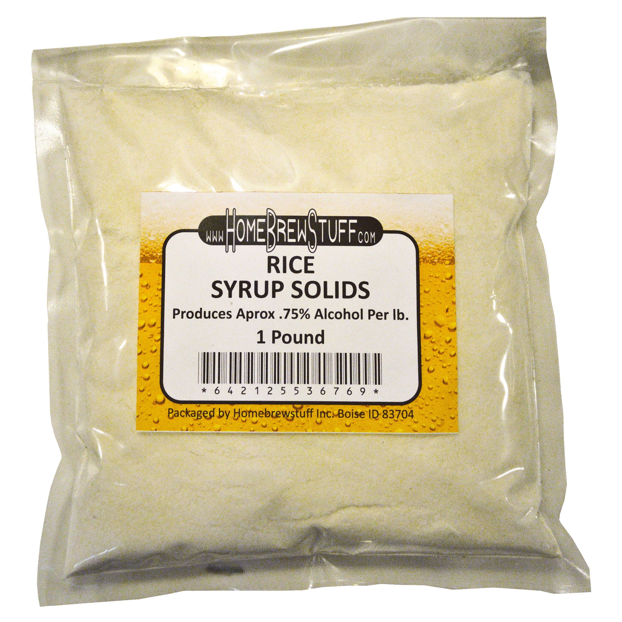 Homebrewstuff Rice Syrup Solids 1LB Homebrew Beer Increase Alcohol ABV