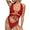 Wine, variant on Uaswgudfs Women's One-Piece Swimsuit with Strategic Cutouts & Strappy Accents - Contoured Silhouette, Smooth Stretch Fabric Swimwear Black L