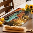 thumbnail image 5 of Fall Placemats Set of 4 Pumpkin Sunflower Truck Place Mats Thanksgiving Placemat Haystack Maple Leaves Woods Table Mats for Dining Kitchen Table Holiday Dinner Party Home Fall Decorations 13x19 Inch, 5 of 8