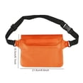 thumbnail image 4 of Impermeable Con Correa Ajustable para La Cintura Seca PVC Fanny Pack () Naranja, 4 of 4