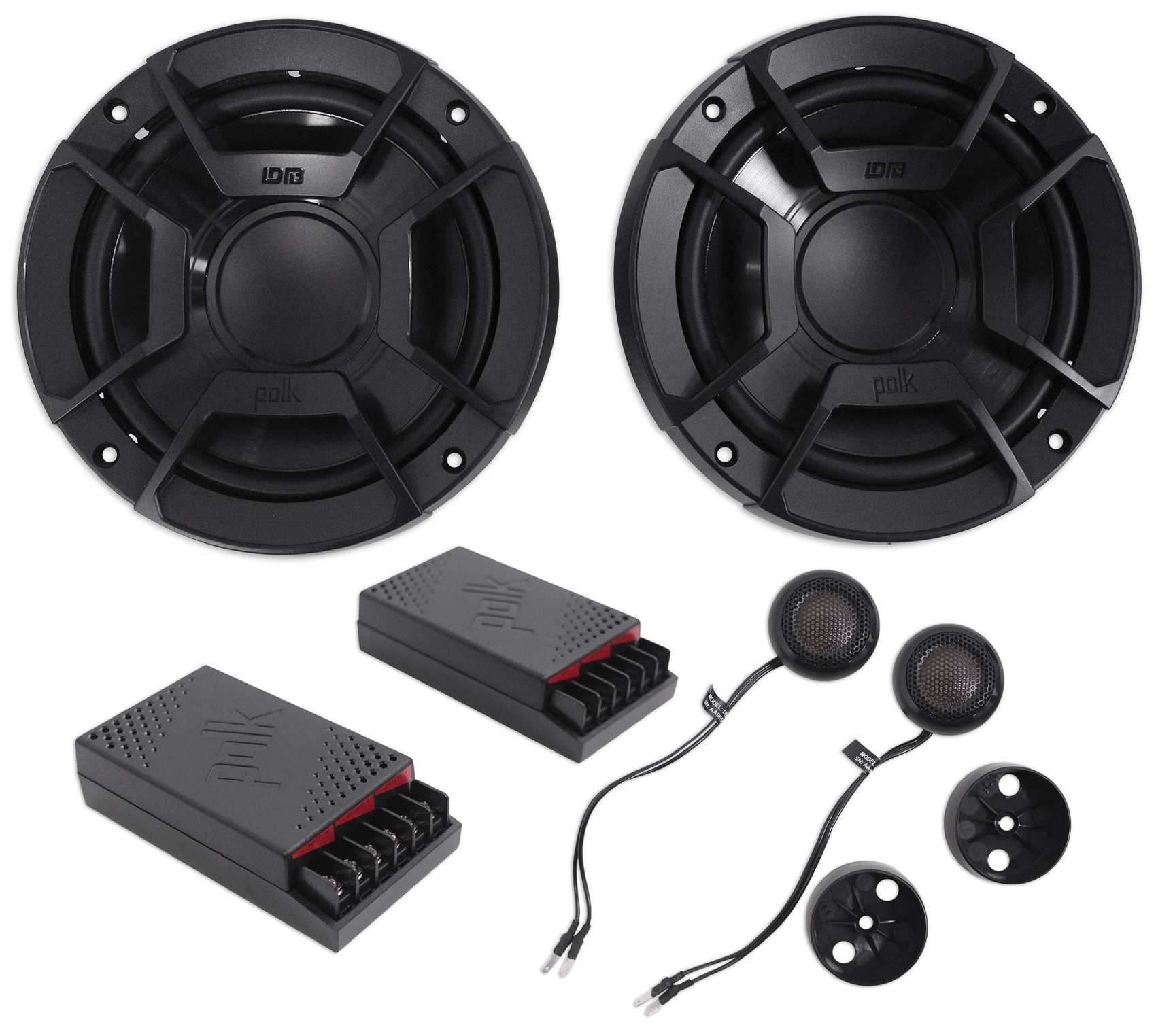 Polk Audio DB6502 6.5" 600w Component Car/Marine/ATV Speakers + Free Speaker - image 2 of 11