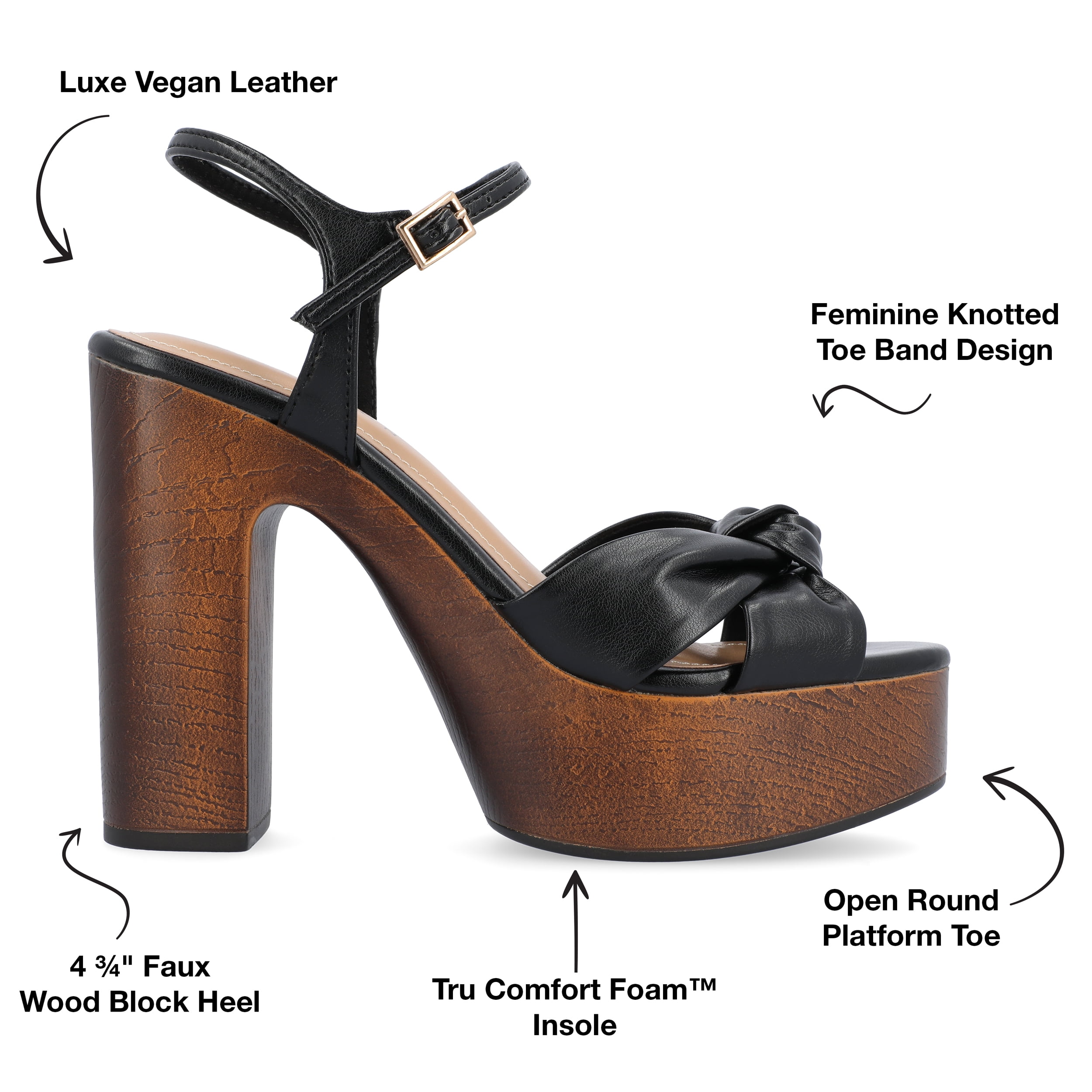 Journee Womens Lorrica High Heel Open Toe Sandals