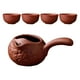thumbnail image 3 of Tetera de cerámica perfecl con juego de tazas para hervir agua caliente Tetera tradicional china con mango antiescaldaduras para senderismo Hotel y Picnic rojo con palabra Tetera, 3 of 8