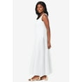 thumbnail image 3 of Jessica London Women's Plus Size Stretch Cotton Tank Maxi Dress, 3 of 5