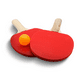 thumbnail image 4 of Juego de 2 raquetas de ping pong Diversiones Bago con 3 pelotas Economica, 4 of 6