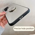 thumbnail image 3 of Compatible with Galaxy S23 Ultra Mirror Ring Case Makeup Diamond Bracket Cute Bling Mirror Stand Kickstand Fashion Luxury Shockproof Protective Cover for Girls Women-Sliver, 3 of 12