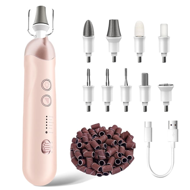 Kit de manicura y pedicura Hoxida, juego de limas eléctricas inalámbricas para uñas