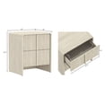 thumbnail image 3 of Novara Contemporary 22" Nightstand in Whitewashed Oak (2-Drawer), 3 of 10