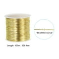 thumbnail image 2 of Uxcell 328 Feet 0.3mm 28 Gauge Solid Bare Copper Wire Pure Copper Wire, Gold Tone/Silver Tone 2 Roll, 2 of 6