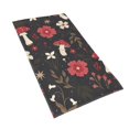 thumbnail image 2 of Kll Fly Agaric And Flowers Ultra Absorbent & Soft Hand Towels For Bath, Hand, Face, Gym And Spa-27.5x16in, 2 of 9