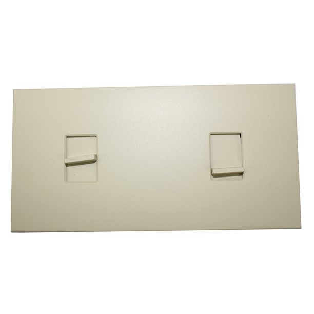 Lutron NtLlNfbIv Ivory Nova T MultiGang 2 Gang Slide Dimmer