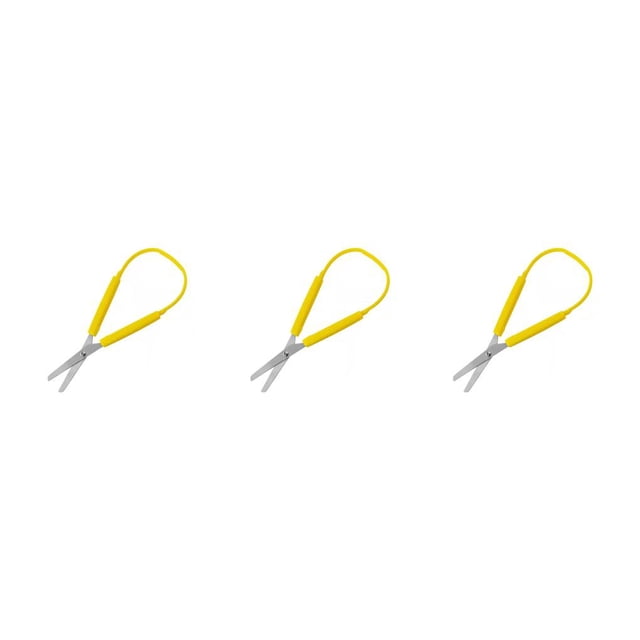 Bearachild Tijera de bucle Diseño de acero inoxidable Tijeras de papelería Apertura automática Herramienta de elaboración de bricolaje Cizalla Type1 NO1