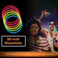 thumbnail image 2 of Collares Glowsticks Party Pack Glow Fever Glow de 22 pulgadas, 100 unidades, 2 of 5