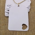 thumbnail image 3 of 100 PCS Gift Tags/ Hang Tags with Free Strings, Scalloped Tag Style Color Rectangular With Heart Punched, 3 of 5