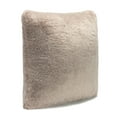 thumbnail image 3 of Chanasya Faux Fur Beige Brown Throw Pillow Cover 18x18 Inches - Fluffy Plush Two Tone Super Soft Cushion Covers for Couch Sofa Chair Bed - Accent Decorative Square Pillow Covers - Beige, 3 of 4