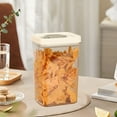 thumbnail image 5 of Sealed Jar Kitchen Grain Storage Box Container, Plastic, Pet Material, Transparent, for Pantry Organization, Tea, Powder, and Grains, 1.6 Liter, by FAJHHA, 5 of 7
