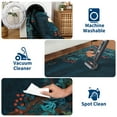 thumbnail image 3 of Hasoo 5x7 Washable Blue/Green Area Rug for Living Room Jungle Animal Soft Indoor Bedroom Carpet Non Slip Low Pile, 3 of 5