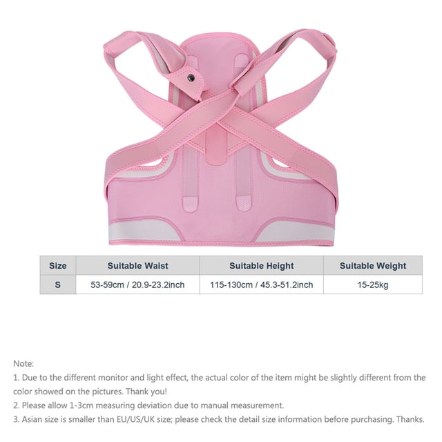 4 Colors Back Support Belt, Posture Correct Belt, Comfortable Pratical Pink Correct The Spine For Prevent Myopia
