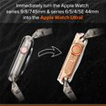 thumbnail image 4 of VeveXiao Designer Rugged Metal Case for Apple Watch Series 9 8 7 6 5 4 SE 45mm 44mm Protector Change to Ultra , Metal Case Bumper Protective Cover for iWatch Series 9 8 76 5 4 SE, 4 of 8