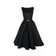 thumbnail image 1 of Audrey Hepburn Vestidos Plus Size Women Retro Solid Casual Robe Rockabilly 50s Vintage Dresses With Belt, 1 of 4