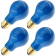 thumbnail image 2 of Industrial Performance Specialty/Decorative 25A19/B, 25 Watt, 130 Volt, Medium Base, A19 Ceramic Blue Light Bulb (4 Pack), 2 of 2