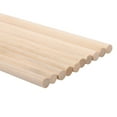thumbnail image 2 of 10Pcs 30Cm Long Diy Wood Rod, Wooden Dowel Rods Timber Sticks Dowels Pole Rods Arts Sticks 10Pcs Wooden Round Sticks, Wooden Arts Craft Sticks, For Party For Music Class, 2 of 2