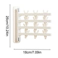 thumbnail image 3 of Oefntac Rotatable Foldable Drying Rack Multifunctional Hanger Multiple Clips Underwear Sock Wall Mounted No Drill, 3 of 6