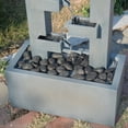 thumbnail image 4 of Hi-Line Gifts Steel Outdoor Garden Water Fountain - 50.25" - Blue, 4 of 5