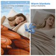 thumbnail image 2 of Basketball Cooling Blanket, Lightweight Breathable Summer Throw Blanket with Double Sided Cold Effect, Sports Brown Basketball Picnic Beach Blankets Bed Sheet for Hot Sleepers 30"x40", 2 of 8