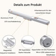 thumbnail image 4 of Luz LED con sensor de movimiento, iluminación de armario, protección para los ojos, luz de armario, recargable por USB, luz nocturna inalámbrica en cualquier lugar para armario, armario, escaleras, 4 of 6