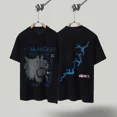 thumbnail image 1 of Yao888-Camiseta con estampado gráfico de espuma para hombre, ropa de calle de gran tamaño, estilo hip hop, informal, Y2k, 1:1Black-TS08, 1 of 5